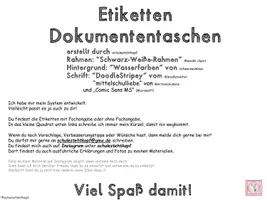 Vorschau - Bildkarten - Etiketten - Dokumententaschen - Kisten - Seite 1
