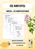 Vorschau - Arbeitsblätter - Stationenlernen Kartoffel - Station 01 - Die Kartoffelpflanze - Deckblatt