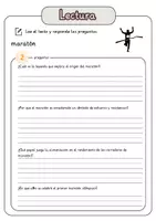 Vista previa - Hojas de trabajo - Comprensión lectora – maratón + soluciones con material complementario y banco de palabras - página 3