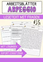 Vorschau - Arbeitsblätter - Arpeggio Musik Lesetext mit Richtig Falsch Multiple Choice und Offenen Fragen - Deckblatt