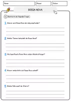 Vorschau - Arbeitsblätter - Bossa Nova Musik Lesetext mit Richtig Falsch Multiple Choice und Offenen Fragen - Seite 3