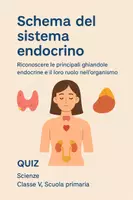 anteprima - Quiz - Riconoscere le principali ghiandole endocrine e il loro ruolo nell’organismo. - Pagina di copertina