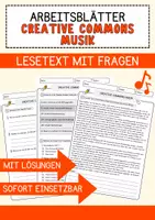 Vorschau - Arbeitsblätter - Musik: Materialien zur Wissensüberprüfung und Reflexionsförderung - Deckblatt