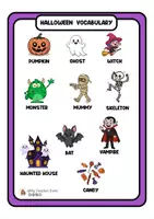 Vista previa - Unidades / Secuencias / Situaciones de Aprendizaje - Halloween resource pack: flashcards, poster, games, worksheets, crafts. - página 2