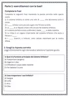 anteprima - Esercizi - Esercizi: Il sistema linfatico e come collabora nel corpo - Pagina 1