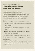 Vorschau - Arbeitsblätter - Vom Mittelalter zur Neuzeit – Eine neue Zeit beginnt (+Differenziertes Material) - Seite 1