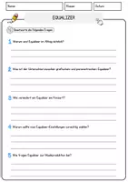 Vorschau - Arbeitsblätter - Equalizer Musik Lesetext mit Richtig Falsch Multiple Choice und Offenen Fragen - Seite 3