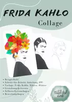 Vorschau - Mal- und Bastelvorlagen - Frida Kahlo Collage - Anleitung, Vorlagen, Bewertungsbogen - Deckblatt