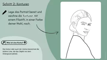 Vorschau - Mal- und Bastelvorlagen - Frida Kahlo Collage - Anleitung, Vorlagen, Bewertungsbogen - Seite 3