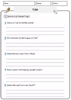Vorschau - Arbeitsblätter - Funk Musik Lesetext mit Richtig Falsch Multiple Choice und Offenen Fragen - Seite 3