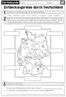 Vorschau - Arbeitsblätter - Die Himmelsrichtungen - Entdeckungsreise durch Deutschland (2-fach differenziert) - Seite 2