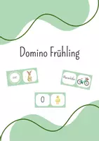 Vorschau - Spiele - Domino Frühling (Jahreszeiten) - Deckblatt