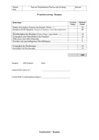 Vorschau - Klassenarbeiten - Projektarbeit Mathe Flächeninhalt Klasse 6 - Deckblatt