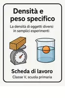 anteprima - Esercizi - Densità e peso specifico: esercizi su esperimenti semplici - Pagina di copertina