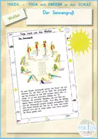 Vorschau - Arbeitsblätter - Der Sonnengruß Yoga für Kinder - Deckblatt