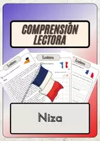 Vista previa - Hojas de trabajo - Comprensión lectora – Niza + soluciones con material complementario y banco de palabras - Portada
