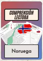 Vista previa - Hojas de trabajo - Comprensión lectora – Noruega + soluciones con material complementario y banco de palabras - Portada