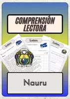 Vista previa - Hojas de trabajo - Comprensión lectora – Nauru + soluciones con material complementario y banco de palabras - Portada