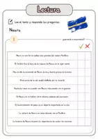 Vista previa - Hojas de trabajo - Comprensión lectora – Nauru + soluciones con material complementario y banco de palabras - página 2
