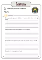 Vista previa - Hojas de trabajo - Comprensión lectora – Nauru + soluciones con material complementario y banco de palabras - página 3