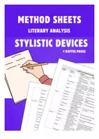 Vorschau - Merkblätter - Stylistic Devices - Methodenblatt Englisch - Deckblatt