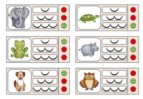 Vorschau - Arbeitsblätter - Silbenklammerkarten Set 1 - phonologische Bewusstheit - Seite 3