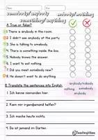 Vorschau - Arbeitsblätter - some / any – Merkblatt & 2 ABs + Compound Words (somebody, anything, nobody …)" - Seite 2