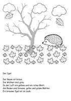 Vorschau - Arbeitsblätter - Lesen und Malen im Herbst - Lese-Malblätter zweifach differenziert - Seite 2