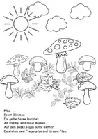 Vorschau - Arbeitsblätter - Lesen und Malen im Herbst - Lese-Malblätter zweifach differenziert - Seite 3