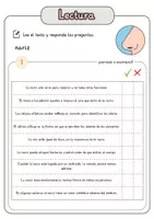 Vista previa - Hojas de trabajo - Comprensión lectora – nariz + soluciones con material complementario y banco de palabras - página 2
