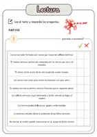 Vista previa - Hojas de trabajo - Comprensión lectora – nervio + soluciones con material complementario y banco de palabras - página 2
