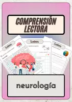 Vista previa - Hojas de trabajo - Comprensión lectora – neurología + soluciones con material complementario y banco de palabras - Portada