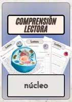 Vista previa - Hojas de trabajo - Comprensión lectora – núcleo + soluciones con material complementario y banco de palabras - Portada