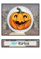 Vorschau - Bildkarten - Halloween Bildkarten / Wortkarten DaZ / Deutsch #huhuhalloween - Seite 2