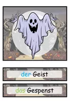 Vorschau - Bildkarten - Halloween Bildkarten / Wortkarten DaZ / Deutsch #huhuhalloween - Seite 3