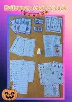 Vista previa - Unidades / Secuencias / Situaciones de Aprendizaje - Halloween resource pack: flashcards, poster, games, worksheets, crafts. - Portada