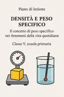 anteprima - Piani di lezione - Il peso specifico in fenomeni della vita quotidiana - Pagina di copertina