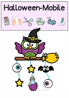 Vorschau - Stundenentwürfe - Kunst Halloween, Mobile basteln als Fensterdeko, Klasse 1, 2, 3, 4 - Seite 2