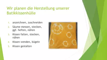Vorschau - Arbeitsblätter - Nähen mit der Nähmaschine: Batikkissen - Seite 3