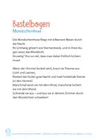 Vorschau - Mal- und Bastelvorlagen - Bastelbogen: Mobile "Mondscheinhexe" - Seite 1