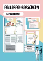 Vorschau - Unterrichtsreihen - Farbenfroher Füllerführerschein für die Grundschule - Deckblatt