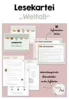 Vorschau - Arbeitsblätter - Lesekartei mit Aufgaben - Auf Safari - Deckblatt