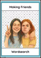 Vorschau - Arbeitsblätter - Making Friends – Wordsearch (Englisch, Klasse 6–8, A2–B1) - Deckblatt