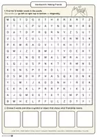 Vorschau - Arbeitsblätter - Making Friends – Wordsearch (Englisch, Klasse 6–8, A2–B1) - Seite 2