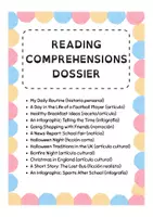 Vista previa - Hojas de trabajo - READING COMPREHENSIONS DOSSIER - Portada