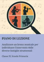 anteprima - Piani di lezione - Analizzare un brano musicale per individuare l’intervento delle diverse famiglie strumentali - Pagina di copertina