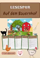 Vorschau - Arbeitsblätter - Lesespur - Auf dem Bauernhof - Deckblatt