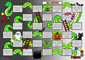 Vorschau - Unterrichtsreihen - Conversation Game HALLOWEEN (Board Game) - Seite 1