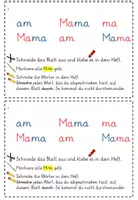Vorschau - Arbeitsblätter - Abschreibtraining passend zum Lehrwerk von Klett - Niko 1 (Grundschrift) - Seite 1