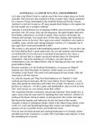 Vorschau - Arbeitsblätter - Australia: Text und Übungen (Leseverstehen und Wortschatz) - Seite 1